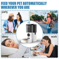 4/6L automatyczny podajnik karmy dla zwierząt domowych dla kotów WiFi Smart Swirl powolny karmnik dla psa z dyktafonem duża pojemność rozrządu karma dla kotów dozownik 5